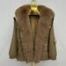 girl 2025 Winter Haining New Navy Collar Fox Fur Parka Women's Mid-Length Loose Thickened Warm Coat_ecoleips.com
