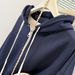 American-style Short Half-zip Hooded Sweatshirt For Women, Spring And Autumn Thin Korean-style Loose Top_ecoleips.com