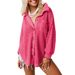Women's Clothing Women's Autumn And Winter New Loose Waffle Casual Commuting Versatile Shirt_ecoleips.com