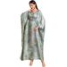 Ba5127 Satin Jacquard Printed Belt Dress Abaya Plus-Size Women's Wear_ecoleips.com