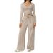 Women's Clothing Women's Cross-Backless Brushed Yoga Set Casual Quick-Drying Running Fitness Sportswear European American Style_ecoleips.com