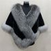 K Faux Mink Fox Fur Faux Fur Cape Women's Cloak Faux Fur Coat Evening Cape New Model_ecoleips.com
