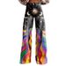 Women's Clothing 3d Digital Printing Bell Bottom Pants One Piece_ecoleips.com