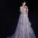High-End French Style Halter Neck Evening Gown Ethereal Luxurious New Style For Banquets Engagements Niche Evening Dress_ecoleips.com
