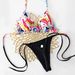 Color-Block Bikini Set – Sexy & Adjustable Swimwear With Removable Padding (Breathable, Quick-Dry & Secure Fit)_ecoleips.com
