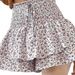 Women's Floral Print Wide Leg Shorts | High Waist Loose Fit Summer Shorts | Elastic Waist Comfort Casual Short Pants_ecoleips.com