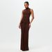 Women's Clothing New Dress Women's Round Neck Sleeveless Strappy Slim Dress Sexy Fashion Solid Color Long Skirt_ecoleips.com