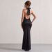 Women's Clothing Slim Fit Evening Dress Halter Neck Temperament American Style Wish Banquet Fashion Party_ecoleips.com