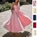 2026 Spring New Women's Clothing Temperament Elegant Retro Waist Slim Suspender Dress_ecoleips.com