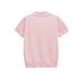 Elegant Short Sleeve Blouse - Soft Polyester Blend, Versatile & Breathable For Women (Pink/White/Navy/Yellow, S/M/L)_ecoleips.com