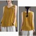 Summer Retro Cotton And Linen Vest For Women With Artistic Embroidery. Outerwear And Innerwear With A Strappy Top. Women_ecoleips.com