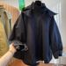 ng2510292 Plus Size Retro Fashion Stylish Cape Design Niche Loose Casual Hooded Trench Coat For Women Spring And Autumn_ecoleips.com