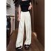 Suitable For All Seasons For Women Summer 2025 New Style Draped Loose Tie-Dye Cotton Linen Wide-Leg Ice Silk Sun Protection Cool Pants_ecoleips.com