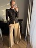 K New Temperament Commuting Slim Fit Design, Niche Lace Long Sleeved Shirt For Women_ecoleips.com
