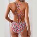 Women's Clothing Sling Print Split Swimsuit Women's High End Beach Sexy Bikini Hot Spring Swimsuit_ecoleips.com