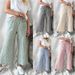 Suitable For All Seasons 2025 Four Seasons New Cotton Linen Loose Fashion Casual Straight Pants Women's Wear_ecoleips.com