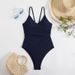 Women's Sexy One-Piece Swimsuit – High-Cut Backless Monokini In Hot Pink/Navy/White/Black_ecoleips.com