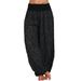 Women's Clothing Digital Printing Long Wide Leg Pants Casual Pants Harem Pants_ecoleips.com