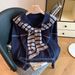 Korean Style Polo Lapel Sweater – Embroidered Pony & Striped Shawl Two-Piece Set (S/M/L/XL)_ecoleips.com
