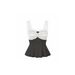 French-style Lace Spliced Bow Contrast Color Camisole Women, Sweet Slimming, Versatile Base Top For Autumn And Winter_ecoleips.com