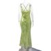 Backless Sequin 2025 European And American Sexy Women's New Strap Slim Dress Long Style_ecoleips.com