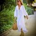 New European And American Cross-border Women's Clothing: Buttoned Casual Loose Comfortable V-neck Dress With Open_ecoleips.com