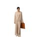 girl Soft And Warm For Women 100% Pure Cashmere Autumn Winter New Round Neck Loose Solid Color Knitted Sweater Base Shirt_ecoleips.com