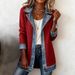 Women's Slim Fit Long Sleeve Patchwork Jacket Fashionable Elegant Autumn Outerwear_ecoleips.com