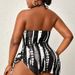 Sexy Mesh Bikini Set For Women - High Waist Swimwear With Halter Neck, One-Piece Bathing Suit For Beach Plus Size Swimwear For Summer Vacation_ecoleips.com