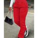 Women's Clothing Women's Solid Color Pants With Slanted Pockets And Drawstring Front Casual Loose Fit Spring/Summer Bottoms_ecoleips.com