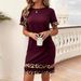 2025 Summer Fashion Round Neck Short Sleeve T-Shirt European And American Cross-Border New Leopard Print Patchwork_ecoleips.com