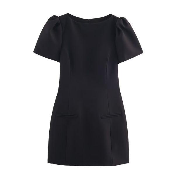 Women's Clothing American Style Pleated Shorts Dress With Pockets Stylish Trendy Clothing_ecoleips.com