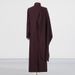 Modest Abaya Dress Minimalist Long Coat – Tailored Notch Collar Trench With Stretch Polyester For Effortless Elegance_ecoleips.com
