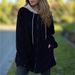 Women's Hooded Fleece Jacket – Oversized Zip-Up Long Sleeve Coat In Wine/Taupe/Gray/Black, Streetwear Style With Cozy Plush Lining_ecoleips.com