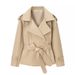 Sophisticated Belted Trench Coat – Tailored Longline Jacket For Women (Multiple Classic Colors)_ecoleips.com