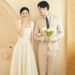 Women's Clothing Light Satin Wedding Dress Floor Length High End Feel Ethereal Square Neck Halter Top Travel Photography Forest Theme Bridal Gown_ecoleips.com