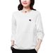 A 200-Jin Approximately 100 Kg Korean-Style Autumn Long-Sleeved T-Shirt For Women In Plus Sizes, Featuring A Loose Fit_ecoleips.com