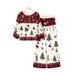 Women's Autumn Fashion Printed Wide Leg Pants Two Piece Set_ecoleips.com