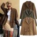 Oversized Suede Blazer For Women – Single-Breasted Fall Jacket In Light Brown, Dark Brown & Hunter Green (S-L)_ecoleips.com