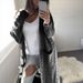 Women's Long Cardigan Sweater With Double Pockets, Chunky Knit Cable Open Front Coat, Soft Cotton Acrylic Blend, Oversized V-Neck Casual_ecoleips.com