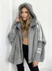 Women's Clothing Women's Casual Loose Hooded Patchwork Jacket Autumn Fashion Outerwear Style For Formal & Casual_ecoleips.com
