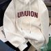 Hooded Sweatshirt For Women Spring Autumn 2024 New Loose Pullover Inner Shirt Drop Shoulder High-end Fashion Casual Top_ecoleips.com