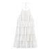 Women's Clothing Layered Trim Halter Neck Dress Fashion Resort Style Summer New_ecoleips.com