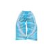 Women's Clothing Summer Fashion Loose Trousers Embroidery Contrast Striped Letter Print Bottoms_ecoleips.com