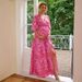 Women's Clothing Women's V Neck Printed Maternity Dress Style Backless Swing Summer Beach Vacation Full Length_ecoleips.com