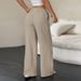 Women's Straight Leg Trousers - Classic Casual Pants In Solid Colors For Everyday Wear_ecoleips.com