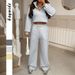DiYun European American Sports Style Long-Sleeve Sweatshirt And Sweatpants Set For Women 2025 Fall/Winter_ecoleips.com