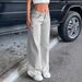 Women's Clothing Retro Low Waist Non Elastic Washed Straight Jeans Women's Wide Leg Denim Pants_ecoleips.com