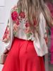 Women's Clothing Fashion Elegant Commuter Large Size Long Sleeve Top High Waist Wide Leg Pants Set_ecoleips.com