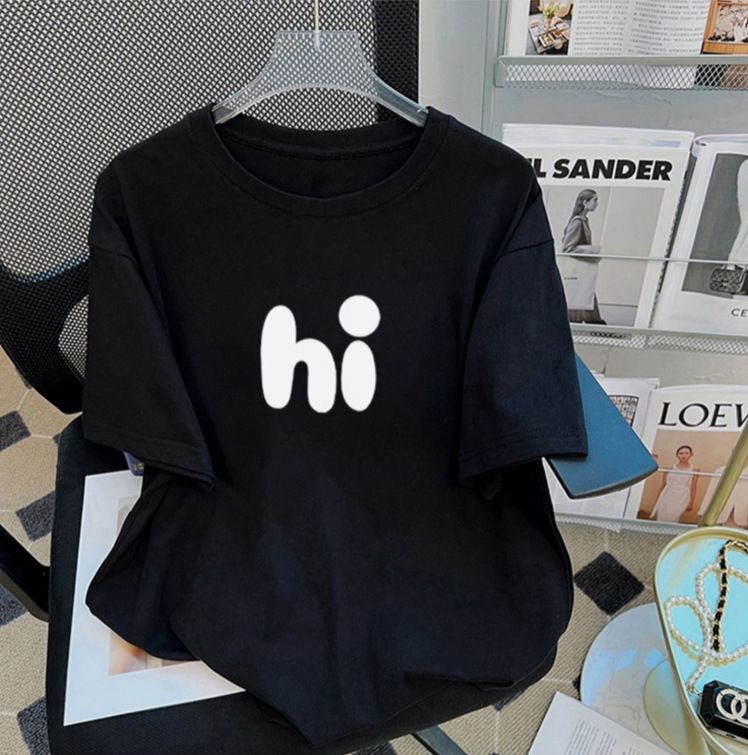 Women's Clothing Pure Cotton White T Shirt Short Sleeved Fashionable Loose Slim Half Sleeved T Shirt_ecoleips.com